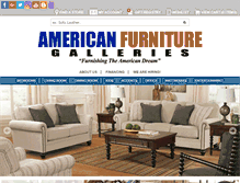 Tablet Screenshot of americanfurnituregalleries.net